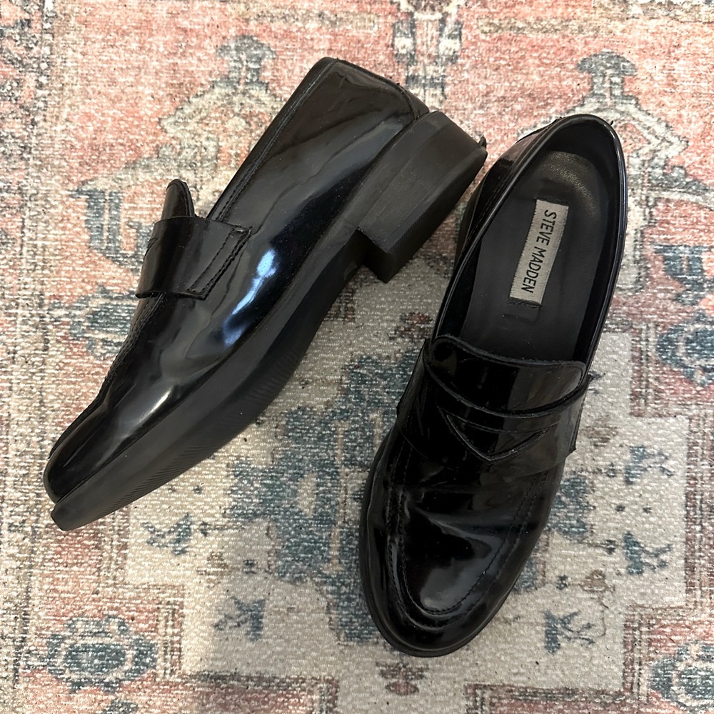 Steve Madden Patent Leather Loafers